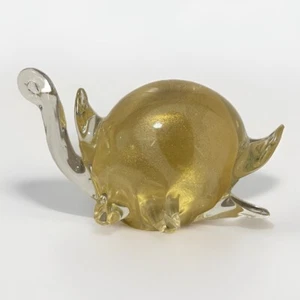 Murano Glass Turtle with 24 Karat Gold Leaf Highlights - Picture 1 of 5