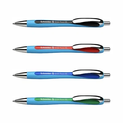 Schneider Slider Rave XB - 4er-Set schwarz, rot, blau, grün