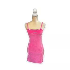 iets frans mini abito in velluto rosa taglia S small - Foto 1 di 7