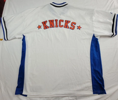 New York Knicks Men Jersey 2XL Hardwood Classics Warm Up NBA Majestic Shirt USA Cover