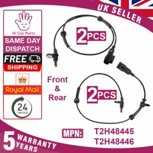 Front & Rear ABS Speed Sensor for Jaguar XE (2015-2020) XF (2016-2020) 4pcs - Picture 1 of 5