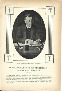 Le protectionnisme en Angleterre - Chamberlain - Article Coupure de presse 1904 - Picture 1 of 4