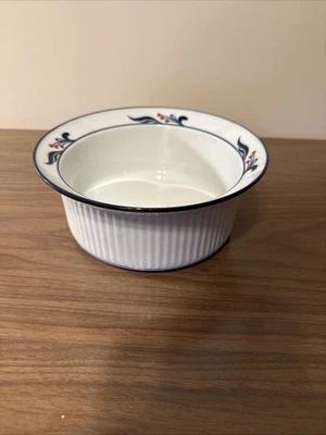 Dansk Bistro Maribo Plato para Hornear Azul Blanco Redondo Cazuela Japón De Colección Foto 1 de 4