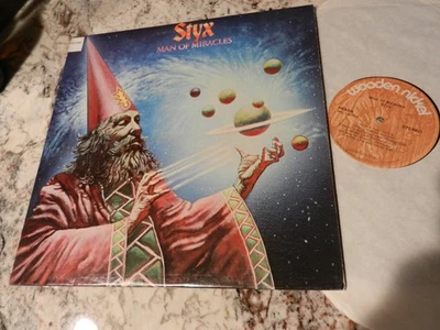 STYX 1974 MAN OF MIRACLES EX/NM LP original WOODEN NICKEL 'Best Thing' JY CLEAN! - Image 1 of 4