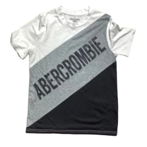 Camiseta Abercrombie Niños Colorblock Talla 9-10 - Informal, Logo Gráfico, Cuello Redondo - Imagen 1 de 6