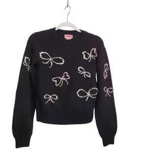 Kate Spade Pullover Strass Schleife Gr. XXS (150)  - Bild 1 von 4