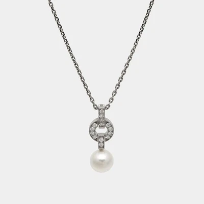 Colar pingente de ouro branco 18k com diamantes cultivados Cartier Himalia - Imagem 1 de 4