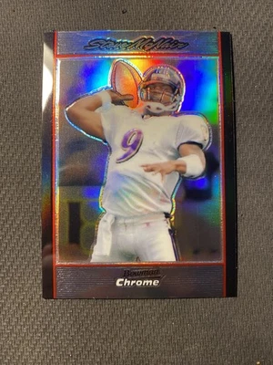Steve Mcnair 2007 Bowman Chrome Refractor Card Baltimore Ravens - Image 1 of 2