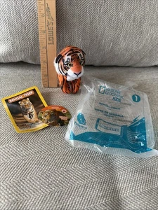 2018 McDonalds National Geographic Bengal Tiger 3.75" Plush Stuffed Animal - Picture 1 of 8