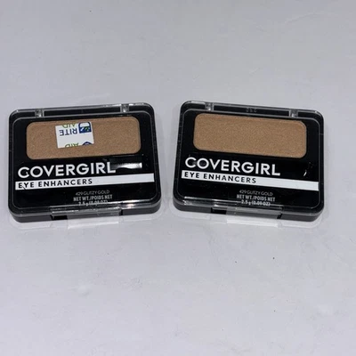 (2) Covergirl Eye Enhancers Eyeshadow 0.09 oz Each Sealed 429 - Glitzy Gold - Image 1 of 3