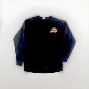 Vintage Budweiser Frog Logo- long sleeve - Black - - Picture 1 of 7