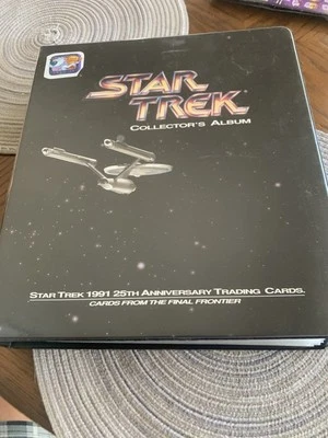 1991 Star Trek 25-летие полный винтажный новом 585 карт в альбоме  - Изображение 1 из 4