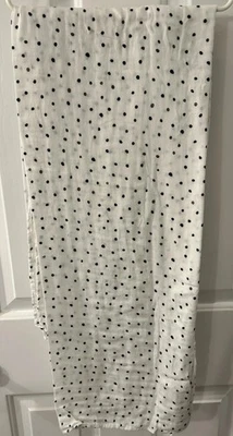 Lovevery Manta Bebé Algodón Orgánico Blanco Negro Lunares Muselina Envoltura Nueva Foto 1 de 4