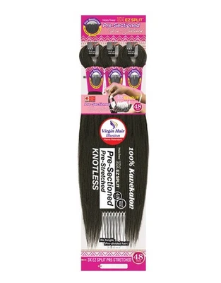 36 inch- Nala Tress 3X EZ SPLIT Pre-Sectioned Pre-Stretched Braid Hair Foto 1 de 4