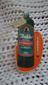 Werbeschild  Pappe Thermometer  Wacke Wacholder Likör - Bild 1 von 2