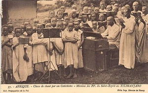 Tanganjika - Gesangsklasse mit Katecheten - Publ. Missionen der Väter von t - Bild 1 von 2