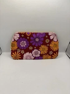 Estee Lauder Make-up Kosmetiktasche mit Reißverschluss mehrfarbig Blumenmuster/geometrisch neu ohne Etikett - Bild 1 von 5