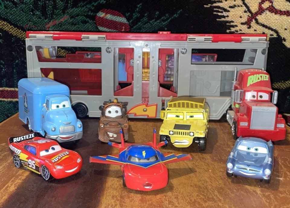 7 件套迪士尼皮克斯汽车乘坐纳斯卡卡车闪电麦克奎恩物质 MACK — 第 1/4 张图片