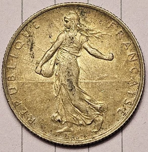 1918 France Silver 2 Francs Silver Foreign Coin - Picture 1 of 2