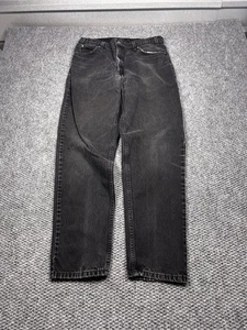 Vintage Levis 550 Jeans Mens 36x34 Black Relaxed Fit Tapered Leg Denim USA 90s - Picture 1 of 9