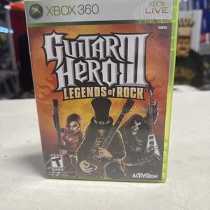 Guitar Hero 3 III Legends of Rock CIB con Manual - Probado - Xbox 360 - Imagen 1 de 5