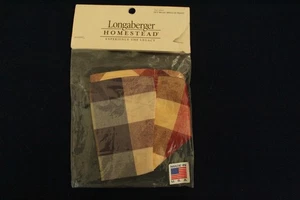 Longaberger 2011 Woven Memories 8" American Work Basket WT Everyday Plaid Liner  - Bild 1 von 6