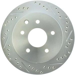 StopTech 227.42077L Select Sport Cross-Drilled And Slotted Disc Brake Rotor - Picture 1 of 2