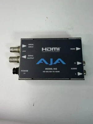 Aja Hi5 H15 HD-SDI/SDI to HDMI Video Audio Converter with PA1015-11 Power Supply - Image 1 of 4