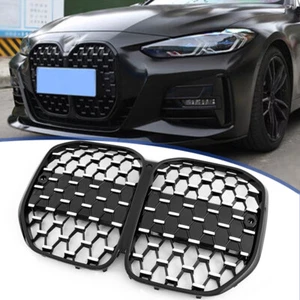 Meteor Style Front Bumper Center Kidney Grille For BMW 4 Series G22 G23 2 Door , - Picture 1 of 13