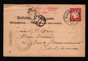 Tarjeta postal de misa OPC 1892 Alemania Baviera al Orgullo cruce - Imagen 1 de 2