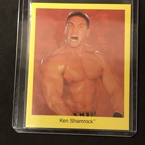 Ken Shamrock Trading Card WWE WWF Cardinal Trivia Game  1998 Wrestling UFC MMA