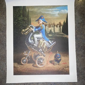Michael Cheval The Game Of Imagination Pint/poster Unsigned Unframed - Picture 1 of 6