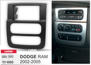 06611 Cubierta de radio 2 DIN para DODGE RAM 2002-2005 - Imagen 1 de 4