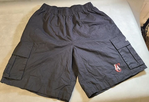 Adidas Los Angeles Clippers Basketball Black Shorts Men's Size Large ~ Used Cover