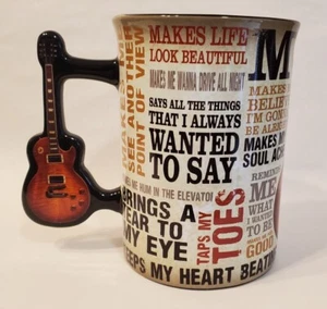 Music is Passion 16 oz Mug with Guitar Handle - Picture 1 of 5
