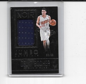 2016-17 PANINI NOIR DEVIN BOOKER GAME WORN JUMBO JERSEY # 63/99 SUNS