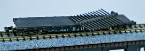 Kato Con-Cor #1207 Japan N Scale Baltimore Ohio B&O 62547 Flat Car Stakes BOXED - Picture 1 of 4
