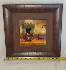 Rare Original Oil Painting Dutch paintin Portrait Frame Signed~Artist Jan Brink - Picture 1 of 4