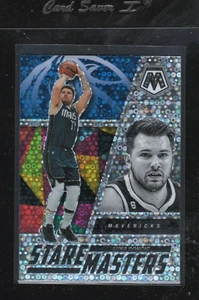 2022-23 Luka Doncic Panini Mosaic Stare Masters Fast Break Silver Disco SP #12 - Bild 1 von 2