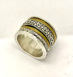 Silpada Sterling Silver 4 SPINNER RING - 7 - Picture 1 of 5