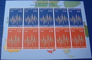 Stadspost Beverwijk - Velletje Europa zegels 1972 postfris - Picture 1 of 1