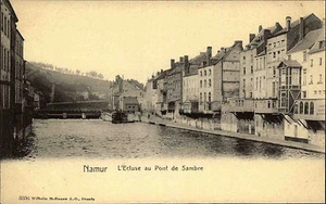 Namur Belgien Belgique ~1900 L´Ecluse au Pont de Sambre Brücken Verlag Hoffmann - Bild 1 von 2