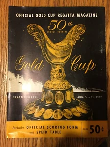1957 GOLD CUP REGATTA 50 ANNUAL RUNNING MAGAZINE W/ UNLIMITED - Bild 1 von 3