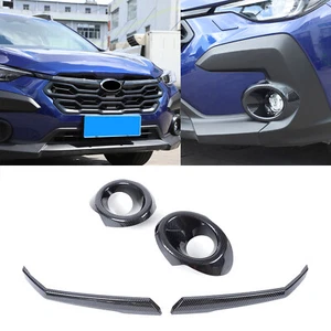 Front Bumper Fog Lamp Fog Light Central Grille Cover For Subaru Crosstrek 23-24 - Picture 1 of 20