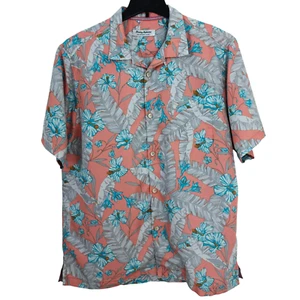 Tommy Bahama Island Zone Coconut Point Hibiscus Floral Hawaiian Shirt Size Large - Picture 1 of 10