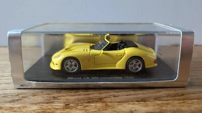SPARK 1/43 MARCOS LM 500 CONVERTIBLE 1996 YELLOW S0787 - Photo 1/4
