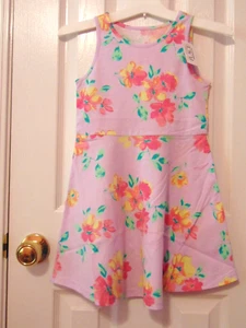 The Childrens Place Girls Floral Lilac Haze dress sz 5 - 6 NWT Back 2 School - Picture 1 of 3