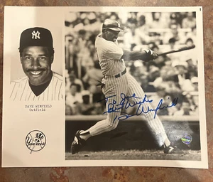 Dave Winfield Signed 1987 Yankees Vintage Photo HOF Hologram  - Picture 1 of 4