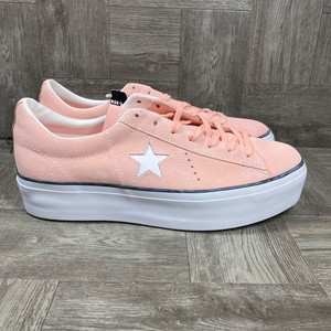 converse one star platform pink