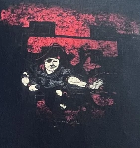 Vintage Texas Tech Erwachsene schwarz X-Large schwarzer Pirat Out of Tech rot schwarz Spray - Bild 1 von 6